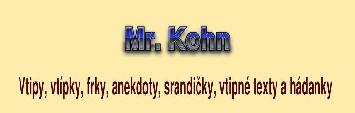 Vtip, frk, anekdota Mr. Kohn z kategorie O židech